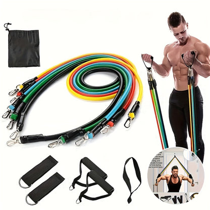 11-delige Weerstandsbanden Set – Home Gym & Fitnesssysteem