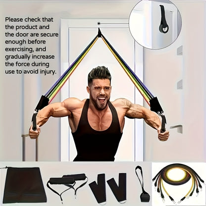 11-delige Weerstandsbanden Set – Home Gym & Fitnesssysteem